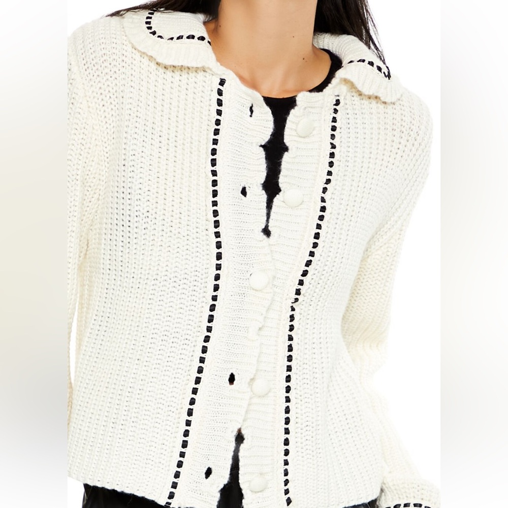 Forever21 Stitched-Trim Cardigan Sweater - Picture 13 of 13